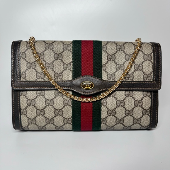 ♦️SOLD♦️Gucci Ophidia Supreme GG Monogram Crossbody Bag - Picture 16 of 17